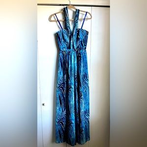 Long BCBG halter dress